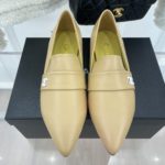 Chanel Women's Loafer With Logo Beige For Women