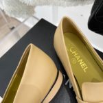 Chanel Women's Loafer With Logo Beige For Women