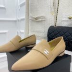 Chanel Women's Loafer With Logo Beige For Women