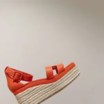 Hermes Doll 40 Espadrilles Orange For Women 1.6in/4cm