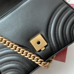 Gucci GG Marmont Mini Top Handle Bag Black For Women, Women's Bags 8.3in/21cm GG ‎547260 DTDIT 1000