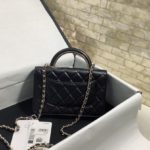 Chanel Hand-Held Oblique Cross Bag Black For Women, Women's Bags 6.7in/19cm