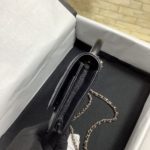 Chanel Hand-Held Oblique Cross Bag Black For Women, Women's Bags 6.7in/19cm