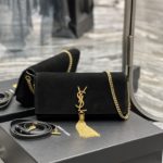 Saint Laurent Kate 99 Chain Bag With Tassel Black For Women, Women's Bags 10.2in/26cm YSL