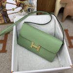Hermes Constance Long Togo Wallet Green, Gold Toned Hardware Bag For Women, Women's Handbags, Shoulder Bags 8.1in/21cm
