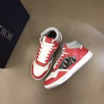 Christian Dior B27 High-Top Sneaker Red For Men CD 3SH133ZIR_H360