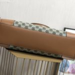 Celine Horizontal Cabas In Textile With Triomphe Embroidery Khaki For Women 17in/43cm 197002CS8.15KH