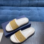 Christian Dior Aqua Sandal White/Yellow For Men CD