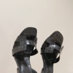 Hermes Ella Sandal Noir For Women 4.1in/10.5cm H221241Z 02360