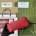 Gucci GG Marmont Mini Top Handle Bag Red For Women, Women's Bags 8.3in/21cm GG ‎