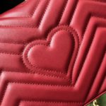 Gucci GG Marmont Mini Top Handle Bag Red For Women, Women's Bags 8.3in/21cm GG ‎