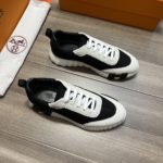Hermes Bouncing Sneakers Black And White For Men H221897ZH11390
