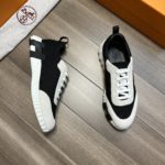 Hermes Bouncing Sneakers Black And White For Men H221897ZH11390