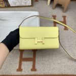 Hermes Constance Long Togo Wallet Yellow, Gold Toned Hardware Bag For Women, Women's Handbags, Shoulder Bags 8.1in/21cm