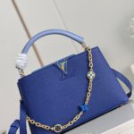 Louis Vuitton Capuciness MM Handbag Blue For Women, Women’s Handbags, Shoulder Bags And Crossbody Bags 12.4in/32cm LV