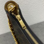 Celine Medium Ava Chain In Triomphe Canvas Tan For Women 10in/25cm 199582BZJ.04LU