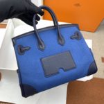 Hermes Birkin Cargo 25 Blue, Silver Toned Hardware Bag For Women, Women's Handbags, Shoulder Bags 9.8in/25cm