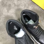Fendi Force High Tops Sneakers Black For Men