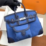 Hermes Birkin Cargo 25 Blue, Silver Toned Hardware Bag For Women, Women's Handbags, Shoulder Bags 9.8in/25cm