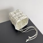 Bottega Veneta Small Cassette Bucket Bag White, For Women, Women's Bags 7.1in/18cm 717187V2FY39009