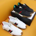 Gucci Men's GG Embossed Sneakers With Web Ketion White For Men