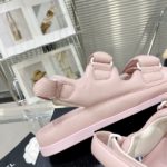 Chanel Women's Sandals With Chanel Logo Pink For Women