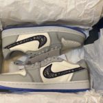 Dior x Air Jordan 1 Low-Top Grey and White Sneaker For Women, Women's Shoes