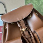 Gucci Bamboo Small Backpack Brown For Women, Women's Bags 8.6in/22cm GG ‎‎702101 UZY0T 2535