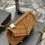 Saint Laurent College Medium Shoulder Bag Brown For Women, Women's Bags 9.4in/24cm YSL