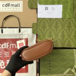 Gucci Quilted GG Mini Handbag Brown For Women, Women's Bags 6.3in/16cm GG 723770 UM8IG 2546
