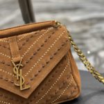 Saint Laurent College Medium Shoulder Bag Brown For Women, Women's Bags 9.4in/24cm YSL