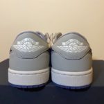 Dior x Air Jordan 1 Low-Top Grey and White Sneaker For Men, Men's Shoes