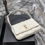 Saint Laurent Le 57 Hobo Shoulder Bag White For Women, Women's Bags 9.8in/25cm YSL 698567AAAO09207