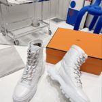 Hermes Fresh Ankle Boot White For Women 1.8in/4.5cm H222052Z 90375