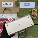 Gucci Ophidia Gucci Horsebit 1955 Mini Bag White And Beige For Women, Women's Bags 8.6in/22cm GG