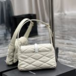 Saint Laurent Le 57 Hobo Shoulder Bag White For Women, Women's Bags 9.8in/25cm YSL 698567AAAO09207