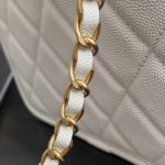 Chanel Small Flap Bag With Top Handle White For Women, Women's Bags 8.1in/20.5cm