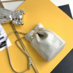 Saint Laurent Le Maillon Hook Bucket Bag White For Women, Women's Bags 10.6in/27cm YSL  686310AAAJK9207