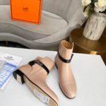 Hermes Frenchie 50 Ankle Boot Beige For Women