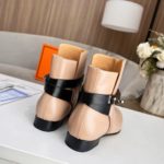 Hermes Frenchie 50 Ankle Boot Beige For Women