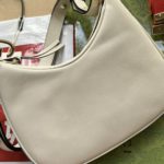 Gucci Atache Small Shoulder Bag White For Women, Women's Bags 9in/23cm GG 699409 UXWBG 9109