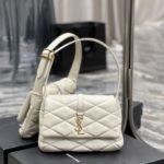 Saint Laurent Le 57 Hobo Shoulder Bag White For Women, Women's Bags 9.8in/25cm YSL 698567AAAO09207