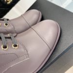 Chanel Women's Lace-Up With Chain Light Violet For Women 3.7in/9.5cm