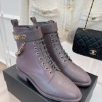 Chanel Women's Lace-Up With Chain Light Violet For Women 1.5in/4cm