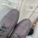 Chanel Women's Lace-Up With Chain Light Violet For Women 1.5in/4cm