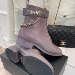 Chanel Women's Lace-Up With Chain Light Violet For Women 1.5in/4cm