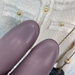 Chanel Women's Ankle Boots With Chain Light Violet For Women 3.7in/9.5cm