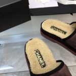 Chanel Women's Mules With Opens Heels Burgundy For Women G38648 Y56034 K4742