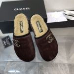 Chanel Women's Mules With Opens Heels Burgundy For Women G38648 Y56034 K4742
