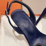 Hermes Premiere Sandal Blue For Women 4.1in/10.5cm